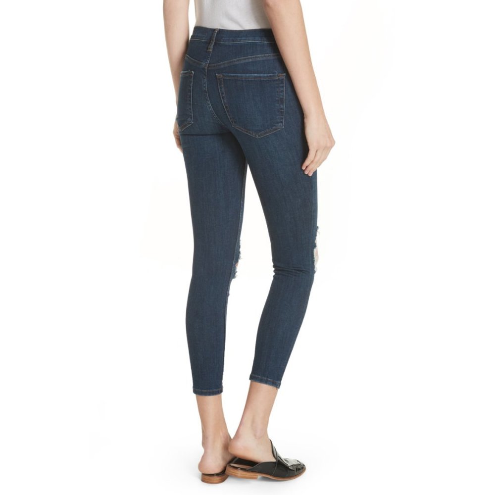 Free People Busted Knee Jeans Distressed Size 25 - Picture 10 of 10